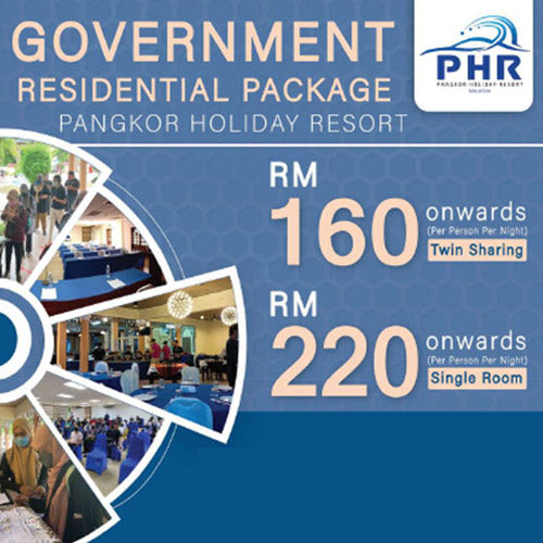 Government Residential Package TWIN SHARING - Pangkor Holiday Resort (Min 20 Pax TWIN SHARING)